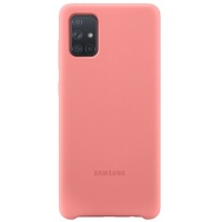Nugarėlė A715 Samsung Galaxy A71 Silicone cover Pink
